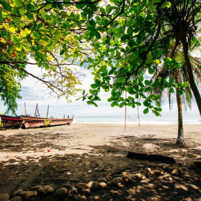 boats at Playa Negra, Puerto Viejo de Talamanca, Costa Rica.